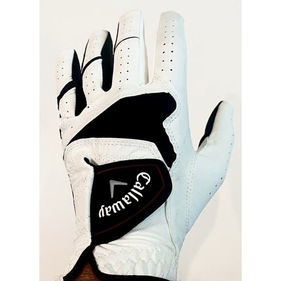 2 Callaway XTT Xtreme White/Black Golf Gloves Mens Medium Left Hand New - Picture 5 of 6